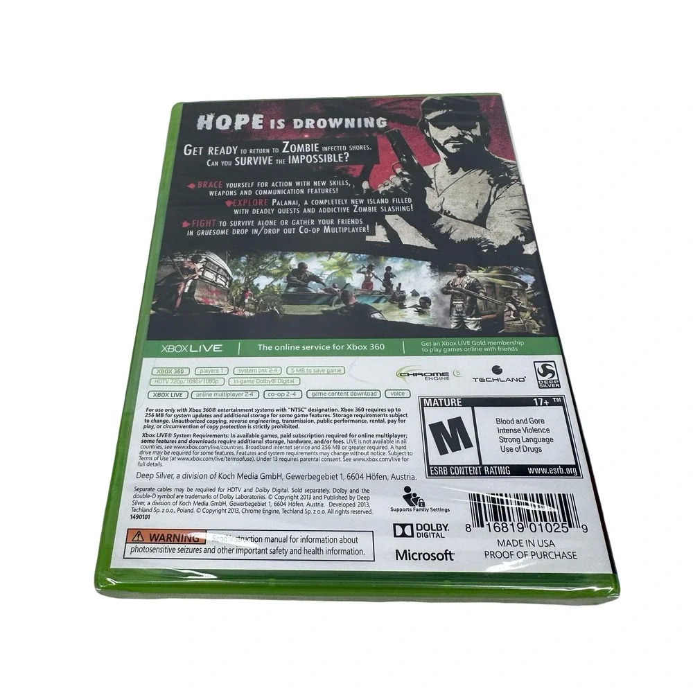 Dead Island Riptide Special Edition Xbox 360 New Factory Sealed READ